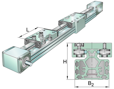 Модуль линейного перемещения INA MKLF52-200-ZR