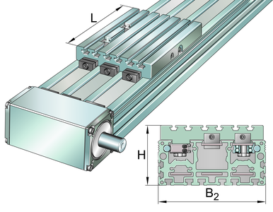 Модуль линейного перемещения INA MLFI140-240-3ZR-N