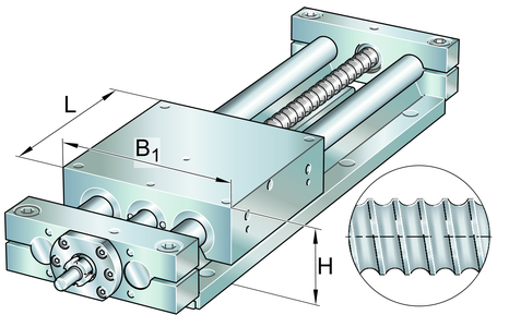 Стол линейного перемещения INA LTS16-100-1204-M-0