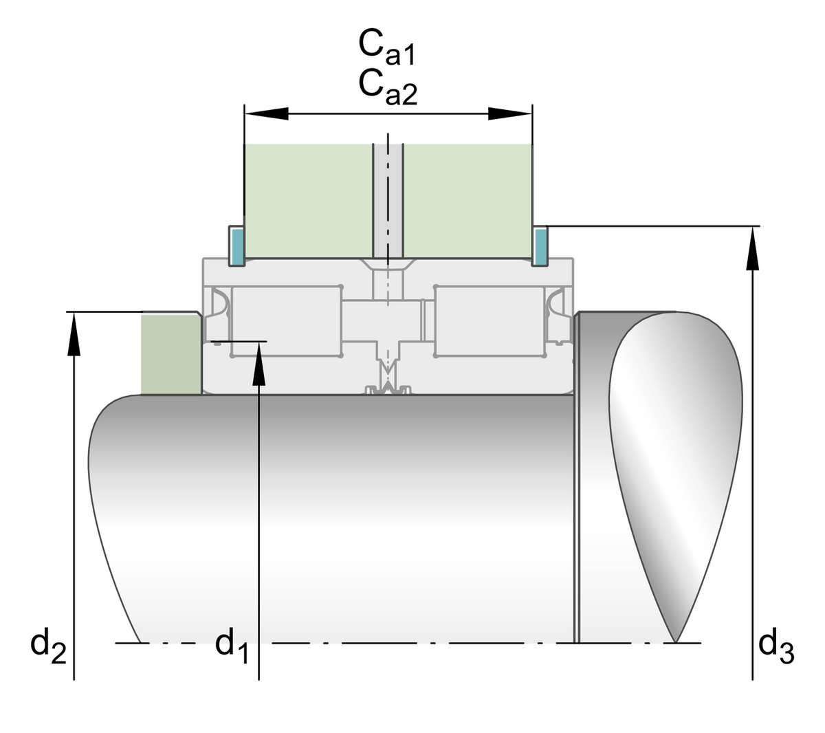 Цилиндрический роликоподшипник INA SL045028-PP (SL04 5028 PP)